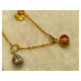 Joan Rivers Faberge Egg & Assorted Charm Necklace