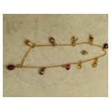 Joan Rivers Faberge Egg & Assorted Charm Necklace