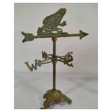 Brass Frog Weathervane