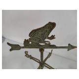 Brass Frog Weathervane