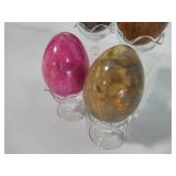 Set of Four Polished Stone Eggs