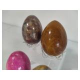 Set of Four Polished Stone Eggs