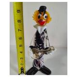 Murano Glass Clown Figurine