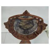 Metal Ashtray Stand w/Marble Ashtray