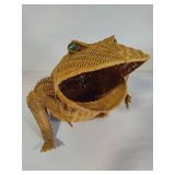 Wicker Frog Storage Basket
