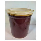 Five Gallon Roseville Crock w/Lid
