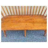Wood Bench for Two
