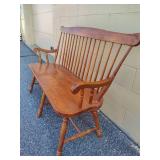 Wood Bench for Two