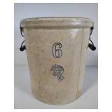 Buckeye Pottery Co Six Gallon Crock