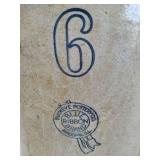 Buckeye Pottery Co Six Gallon Crock