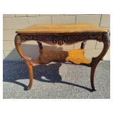 Solid Wood Hand Carved Tiger Oak Table
