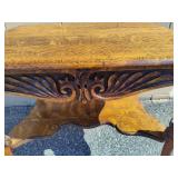 Solid Wood Hand Carved Tiger Oak Table