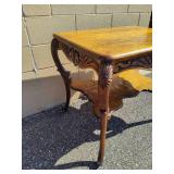 Solid Wood Hand Carved Tiger Oak Table