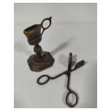 Brass Candle Snuffer w/Stand