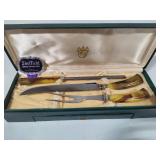 Sheffield Stainless Carving Knife Set + Steak Knives