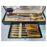 Sheffield Stainless Carving Knife Set + Steak Knives