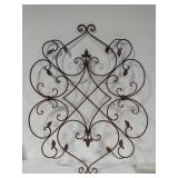 Large Metal Scroll Decor