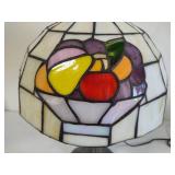 Tiffany Style Stained Glass Fruit Bowl Lamp