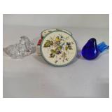 Glass Birds & Pimpernell Bird Coaster Set