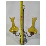 Hand Blown Glass Candle Holder