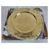 Godinger Brass Plated Serving Plates (8)