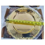 Godinger Brass Plated Serving Plates (8)