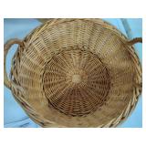 Three Wicker Baskets w/Handles