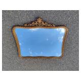 Large Gold Tone Mirror