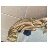 Large Gold Tone Mirror