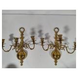 Wall Hanging Brass Candelabras