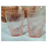 Assorted Pink Depression Glass