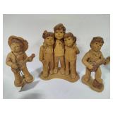 Lee Bortin Original Clay Figures Lot #2