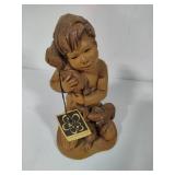 Lot #1:  Lee Bortin Original Clay Figurine "Puppies"