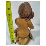 Lot #1:  Lee Bortin Original Clay Figurine "Puppies"