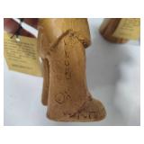 Lot #3:  Lee Bortin Original Clay Figurines