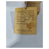 Lot #4:  Lee Bortin Original XL Clay Figurine "Who Needs Boys"