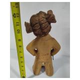 Lot #4:  Lee Bortin Original XL Clay Figurine "Who Needs Boys"