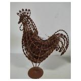 Metal & Ceramic Rooster Decor