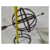 Metal Garden Sphere w/Arrow
