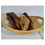 Laundry Basket & Felt Hangers