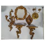Gold Tone Wall Decor