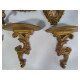 Gold Tone Wall Decor