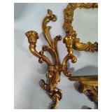 Gold Tone Wall Decor