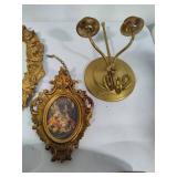 Gold Tone Wall Decor