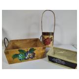 Hand Painted Boxes/Wine Caddy
