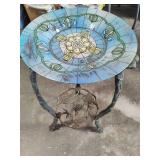 Glass Top Bird Bath