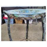Glass Top Bird Bath