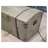 Wooden Military Storage Box 20" x 39" x 20 1/2"
