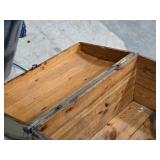 Wooden Military Storage Box 20" x 39" x 20 1/2"