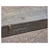 Wooden Military Storage Box 16" x 71" x 10"